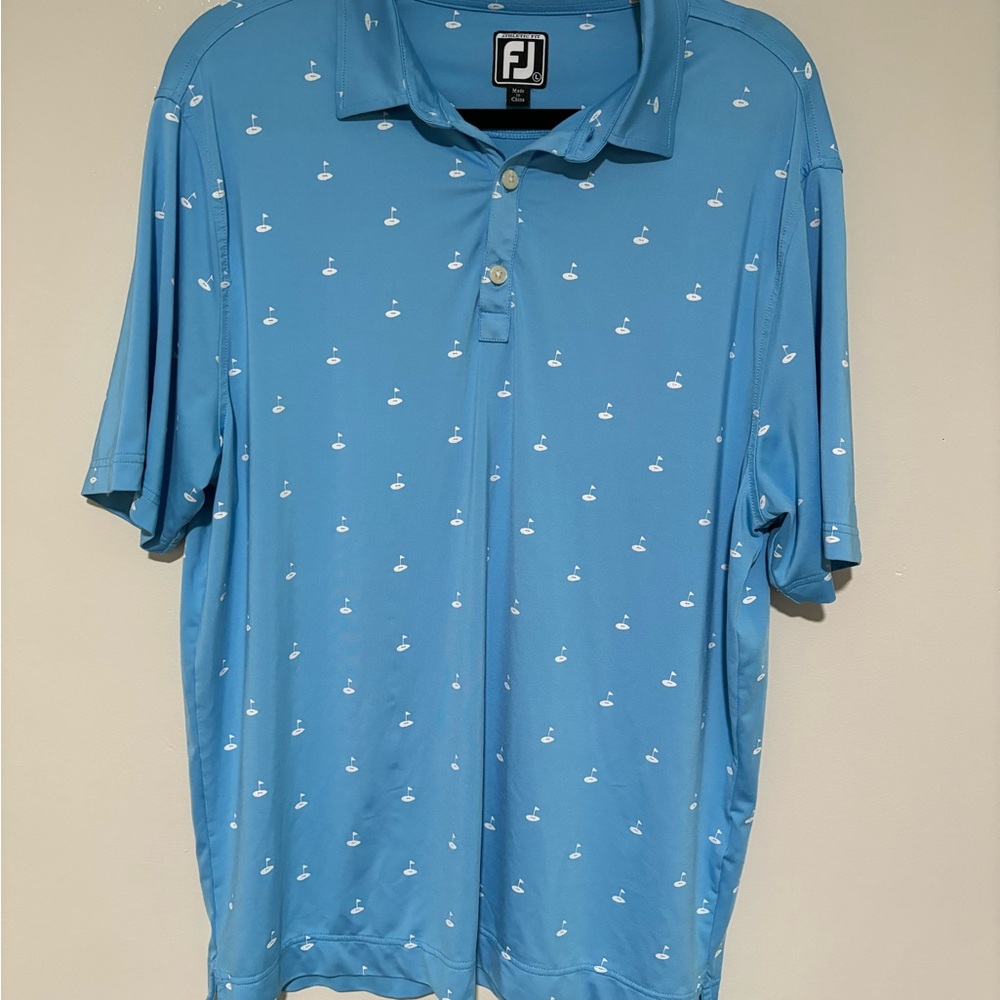 FootJoy Men's Blue Golf Shirt